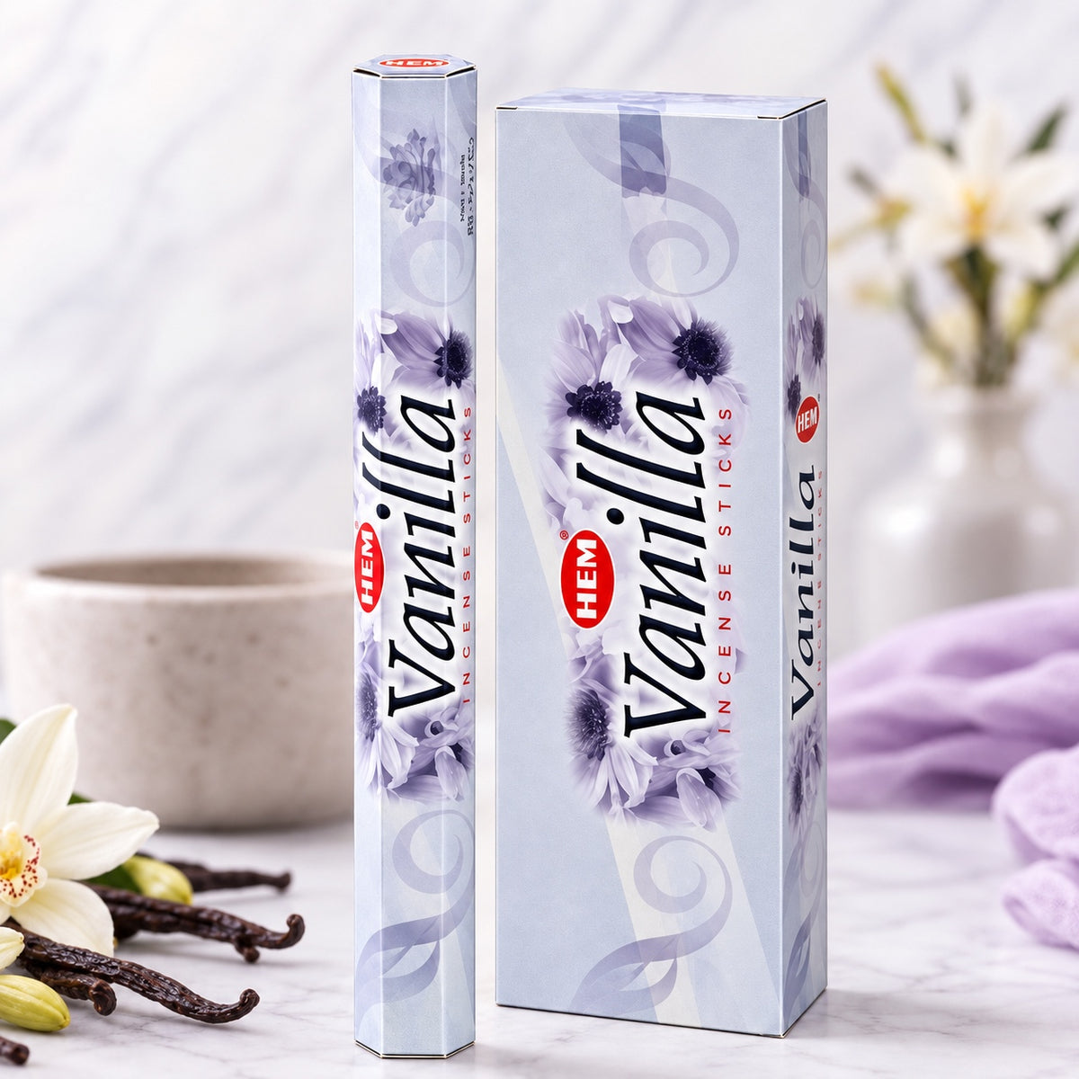 HEM Vanilla Räucherstäbchen 6er-Pack