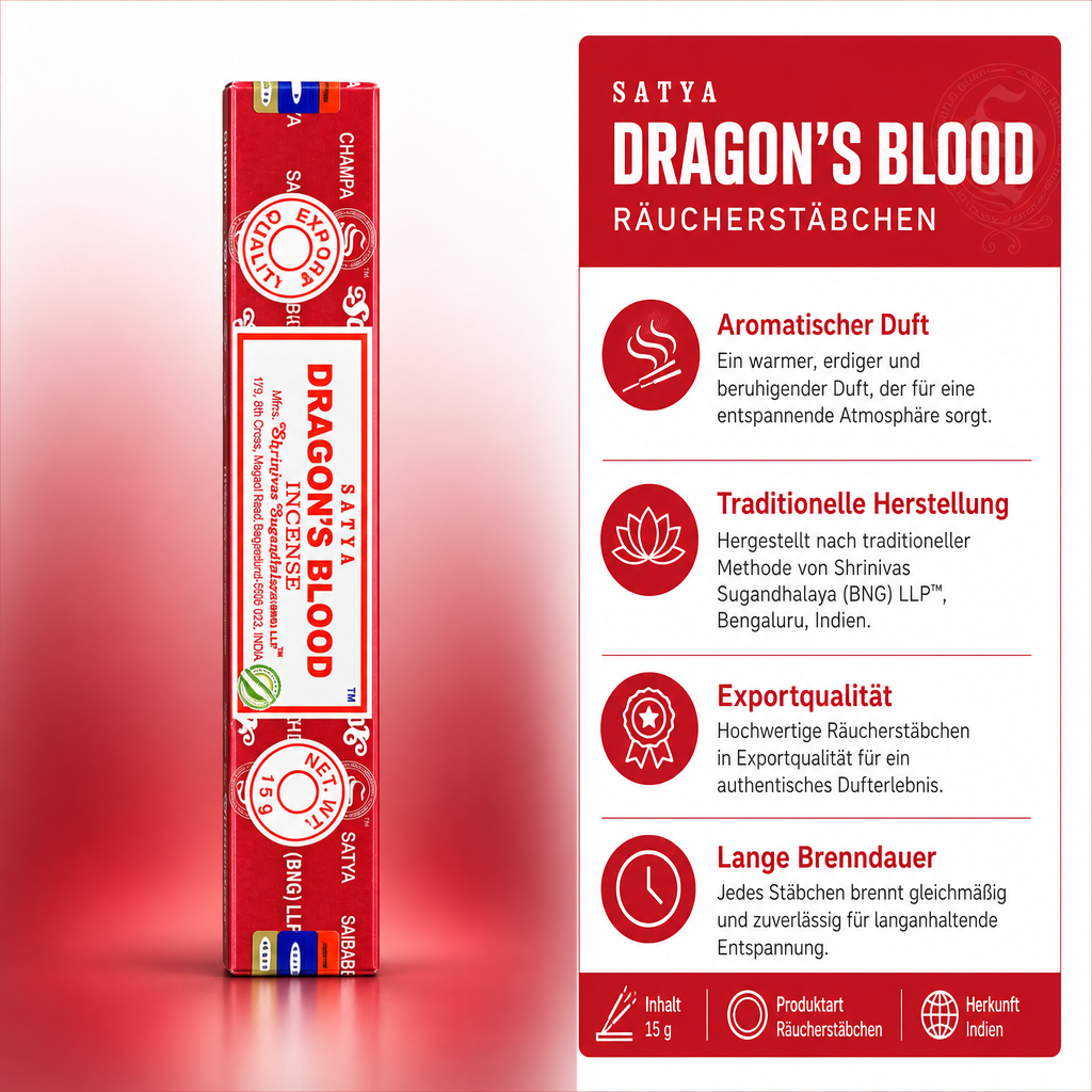 Satya Dragonsblood Räucherstäbchen 15g