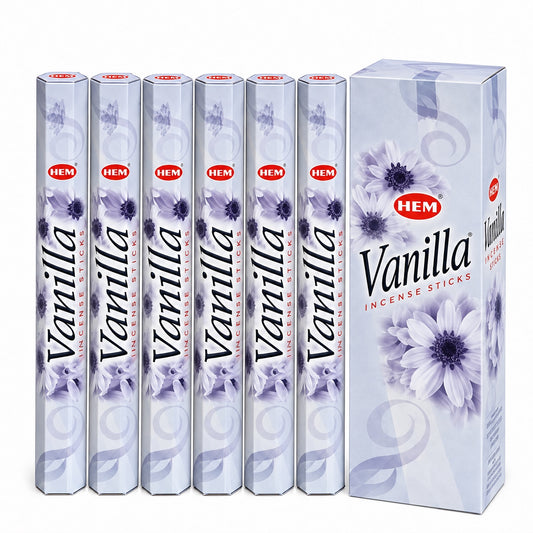 HEM Vanilla Räucherstäbchen 6er-Pack