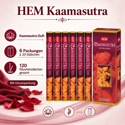 HEM Kamasutra Räucherstäbchen 6er-Pack