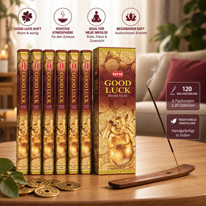 HEM Good Luck Räucherstäbchen 6er-Pack