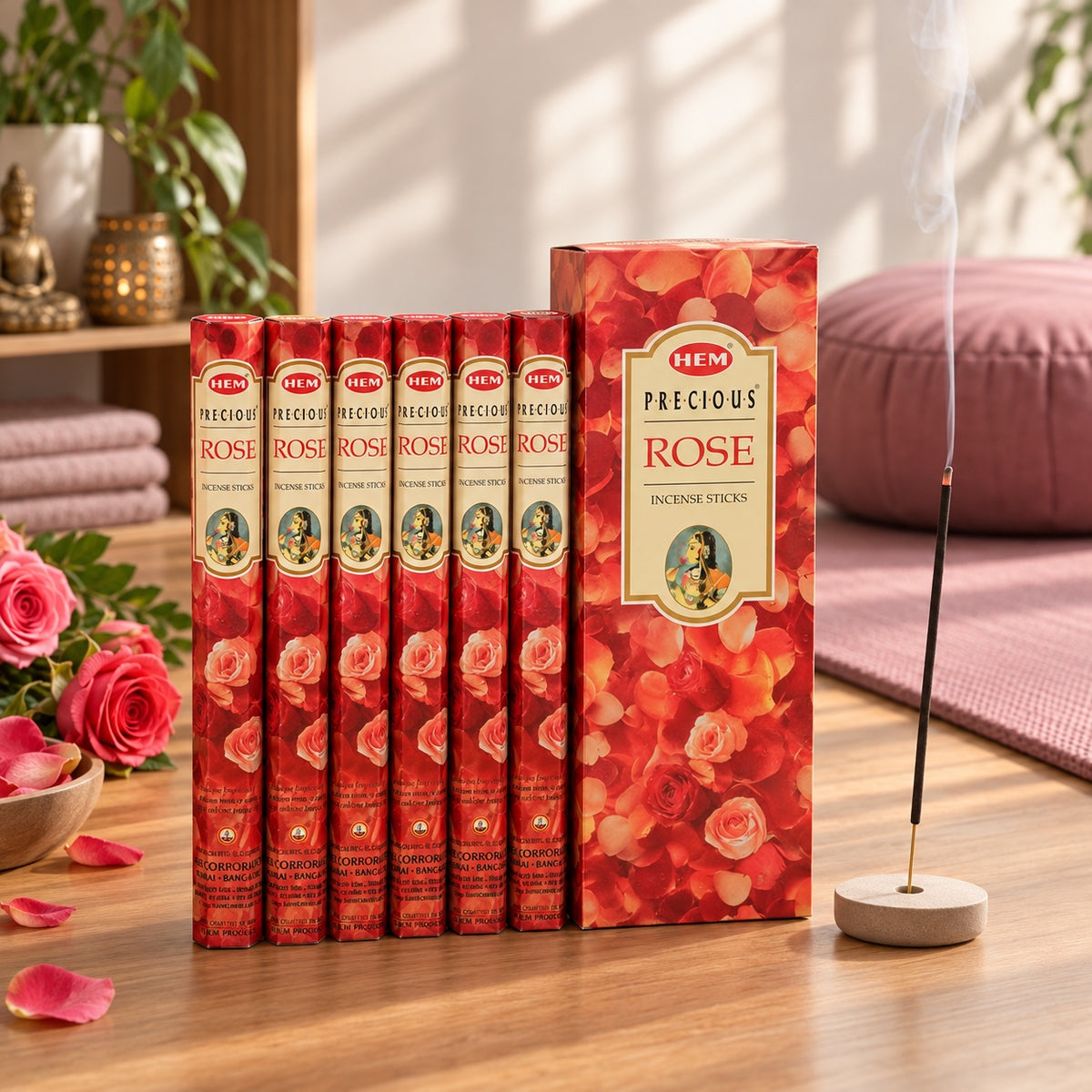 HEM Precious Rose Räucherstäbchen 6er-Pack