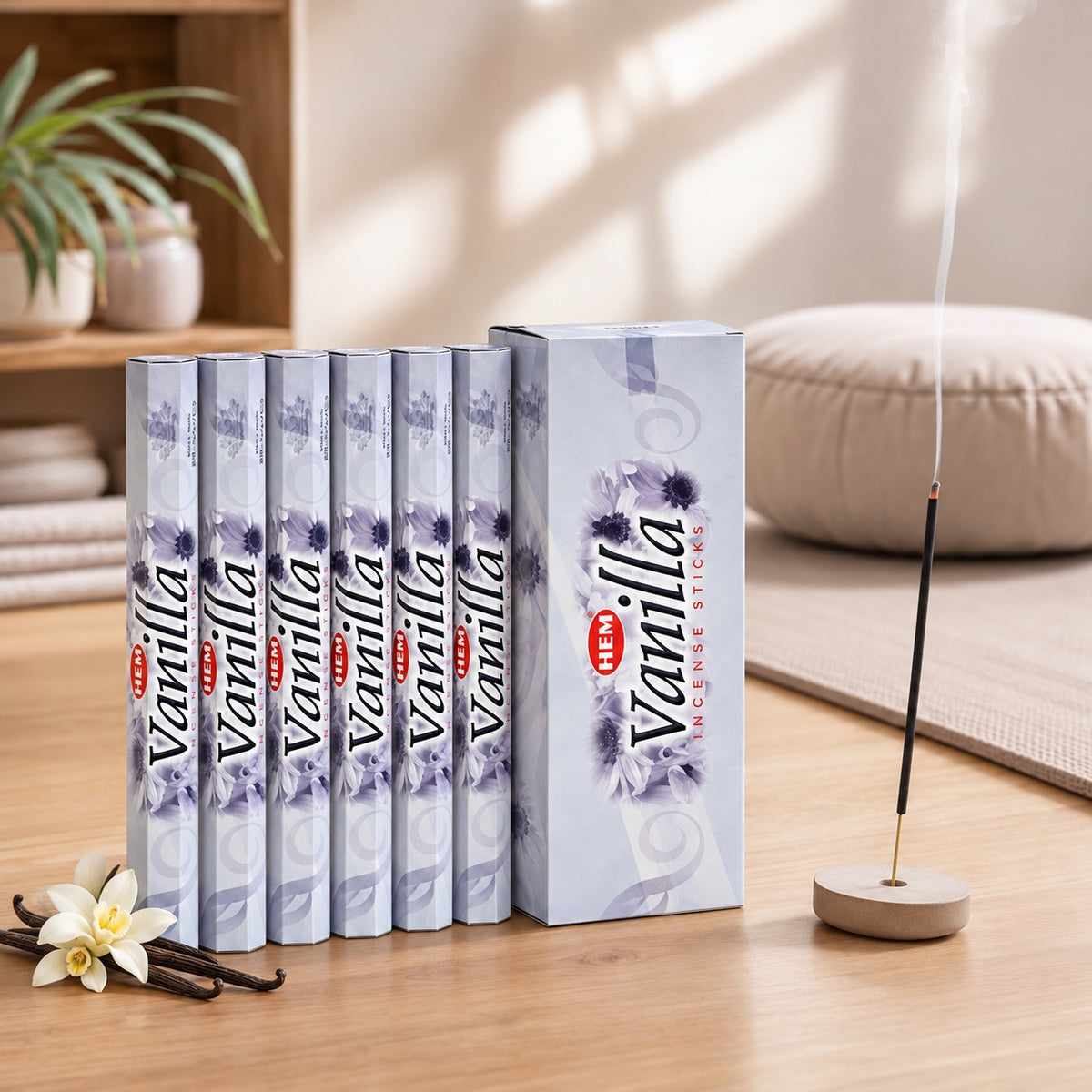HEM Vanilla Räucherstäbchen 6er-Pack