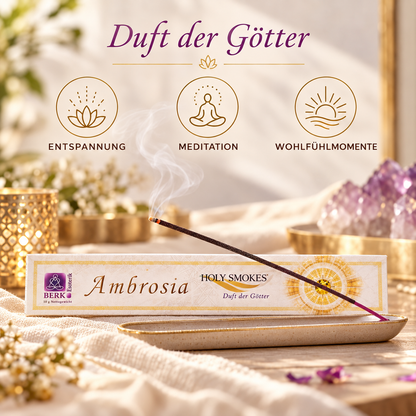 Berk Ambrosia Räucherstäbchen – Anwendung