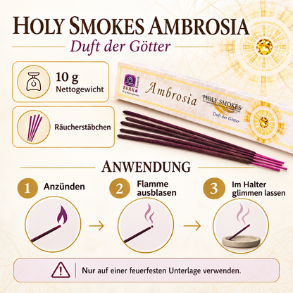 Berk Ambrosia Räucherstäbchen – Produktinformationen