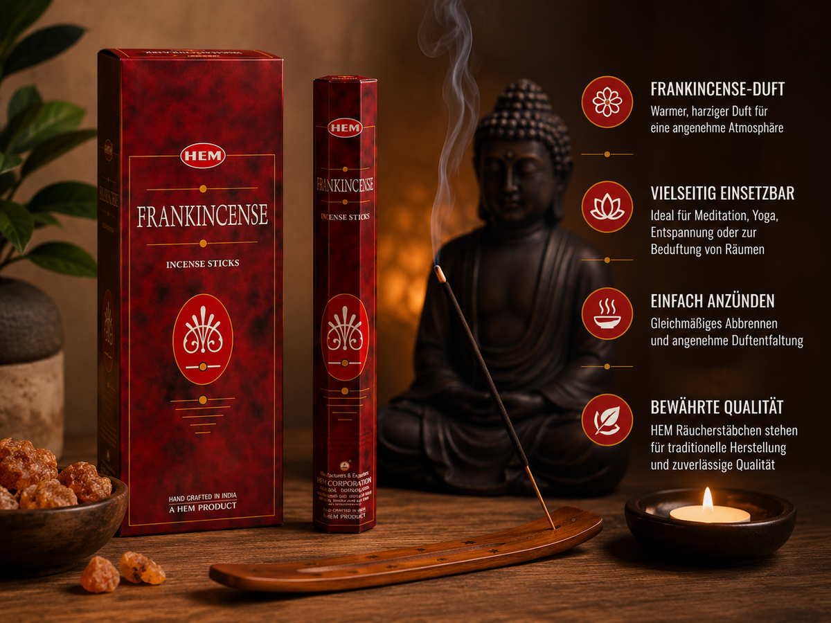 HEM Frankincense Räucherstäbchen 6er-Pack