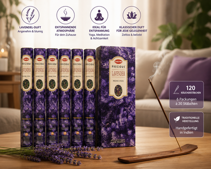 HEM Precious Lavender Räucherstäbchen 6er-Pack