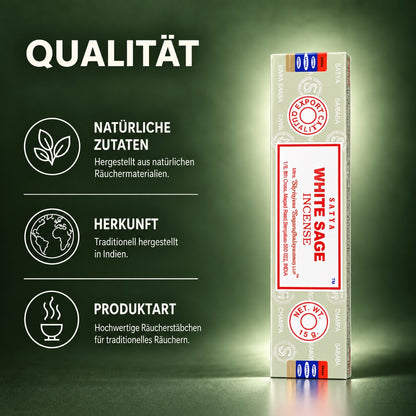 Satya White Sage Räucherstäbchen 15g