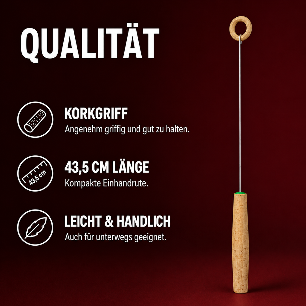 Berk Tensor Einhandrute mit Korkgriff 43,5 cm