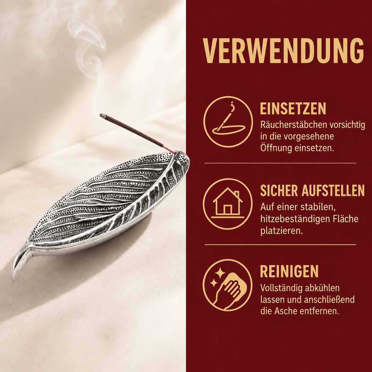 Berk Räucherstäbchenhalter Blatt