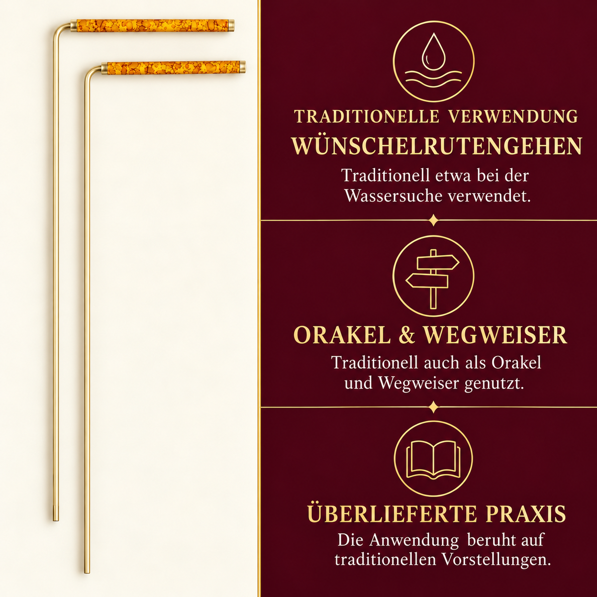 Berk Wünschelrute 34 cm, paarweise