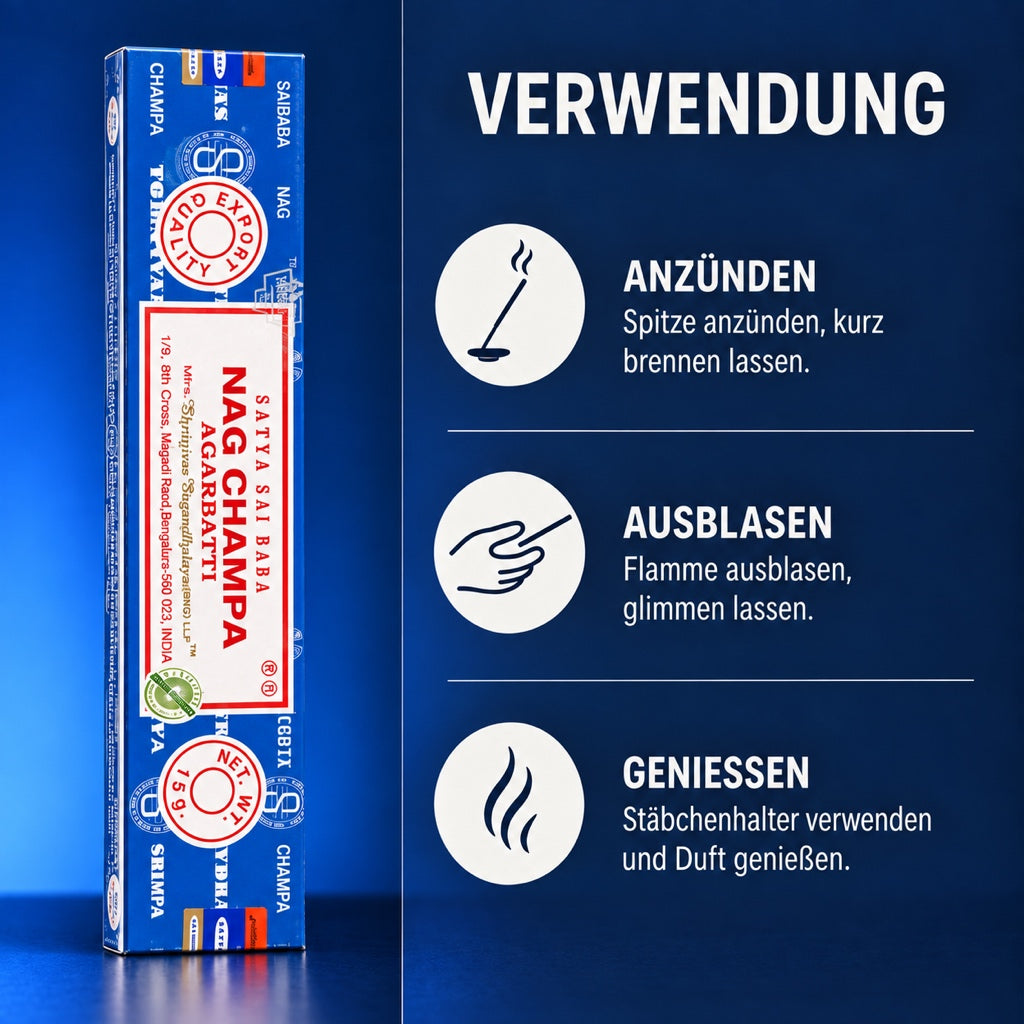 Satya Nag Champa Räucherstäbchen 15g