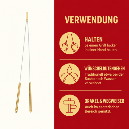 Berk Wünschelrute mit Messing-Griff 40 cm