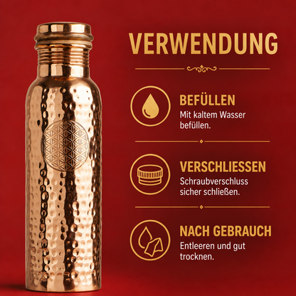 Berk Trinkflasche aus Kupfer 900 ml