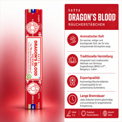 Satya Dragonsblood Räucherstäbchen 15g