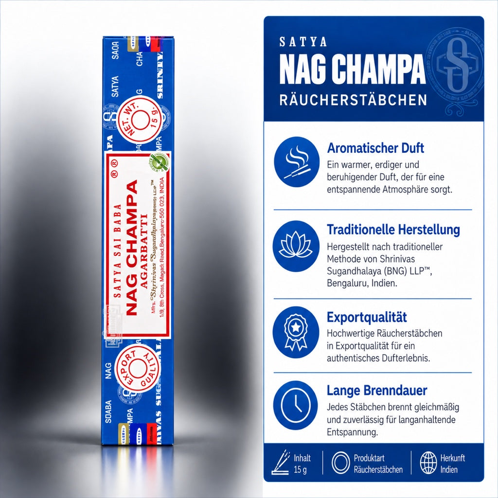 Satya Nag Champa Räucherstäbchen 15g